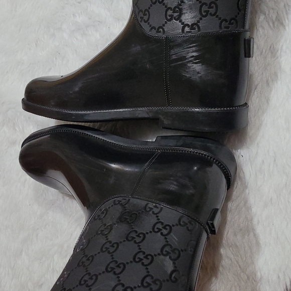 Gucci Knee High Rubber Boots - Picture 7 of 16